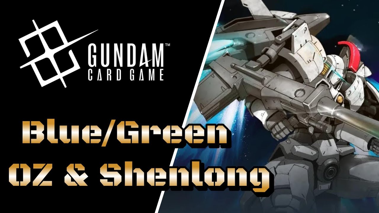 Карточная игра Gundam: колода OZ и Shenlong (синий/зелёный)