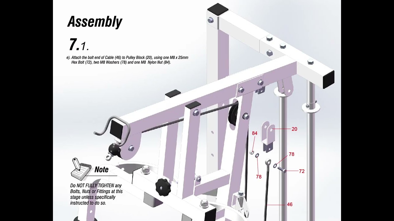 V fit Adder Gym Assembly Video 20220502