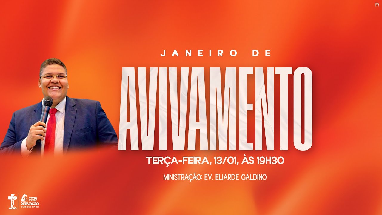 CULTO DA PALAVRA - Ev. Eliarde Galdino - Terça-feira, 13.01.2026