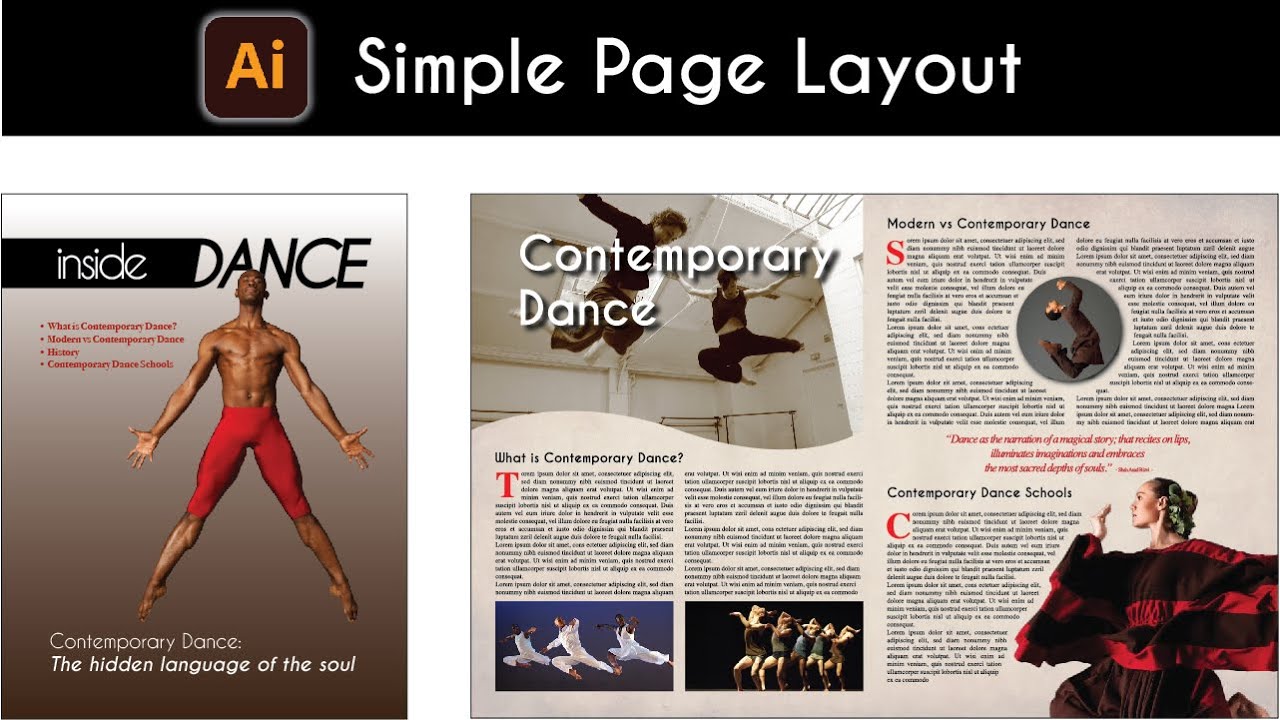 Simple Page Layout in Adobe Illustrator