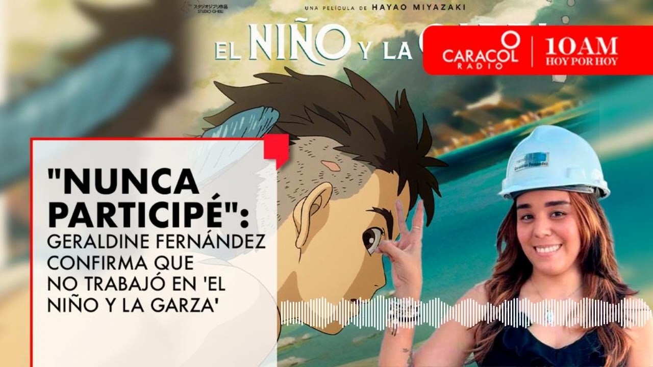 Geraldine Fernández habla en 10AM sobre ‘El niño y la garza’: “Nunca participé en la película”