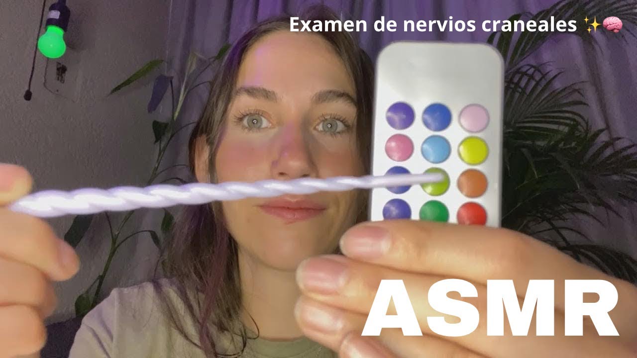 ASMR| Examen de nervios craneales| Visual, auditivo y táctico, Soft spoken.