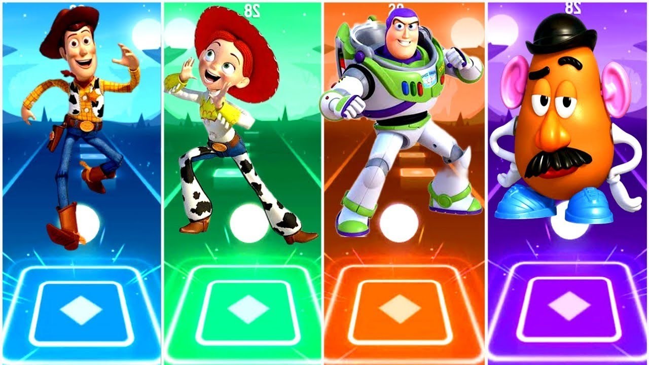 TOY STORY 🆚 POTATO 🆚 WOODY 🆚 BUZZ LIGHTYEAR 🆚 JESSY 🆚 TILES HOP EDM RUSH,🎶Who Is Best 🔮🎵�