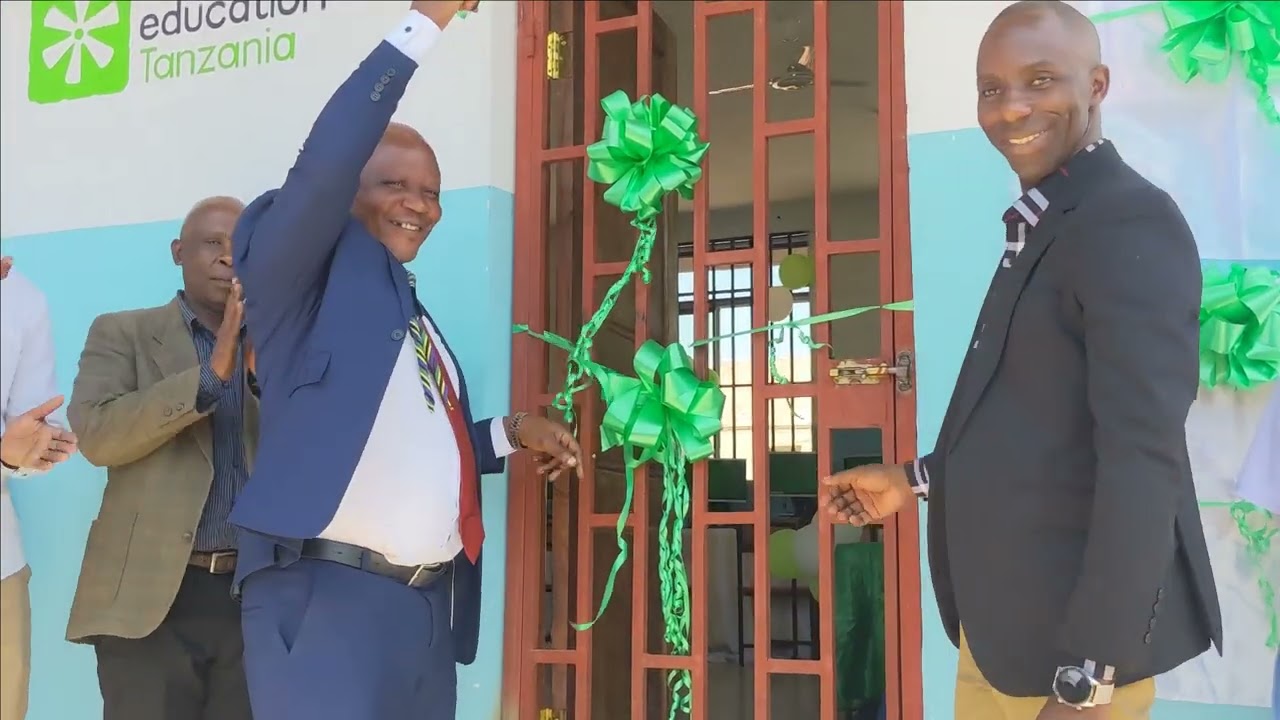 Camara Education - Computer Lab opening in Tanzania at Mnadani Secondary School