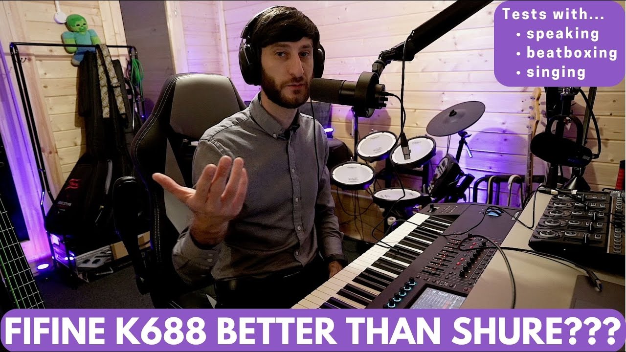 FiFine K688 USB/XLR review by pro musician l Vs Shure MVX7