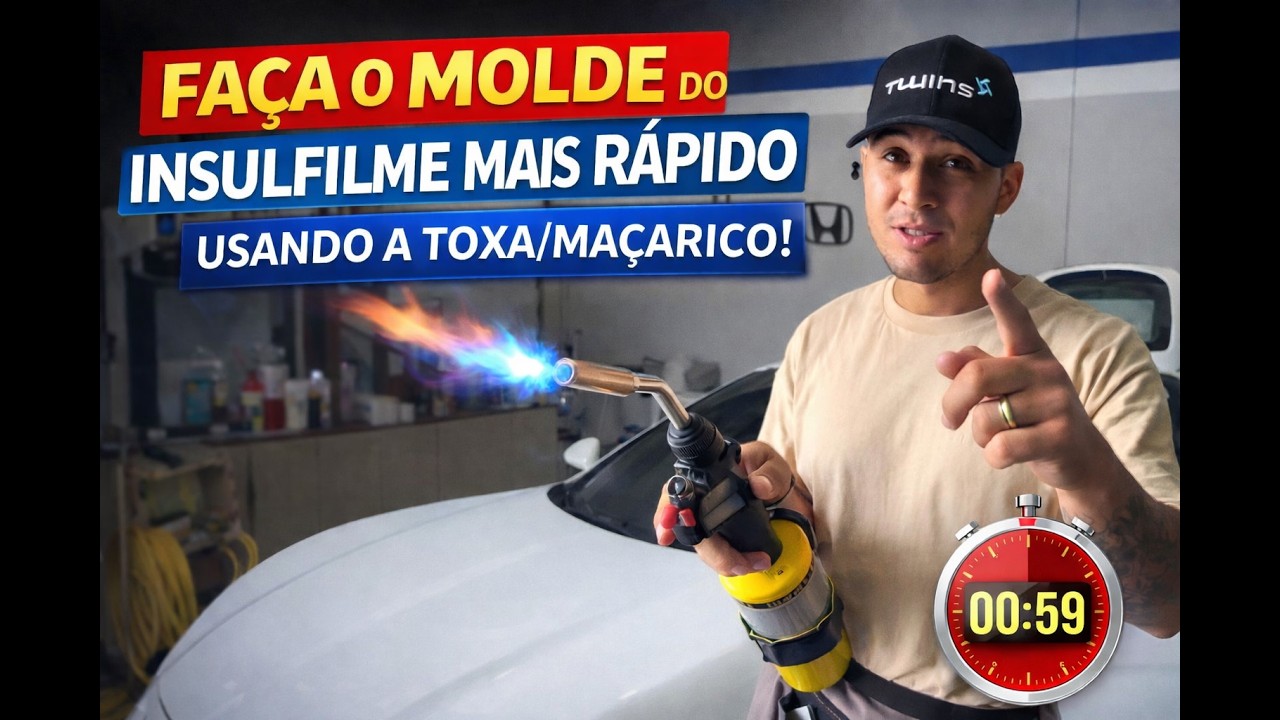 COMO MOLDAR O INSULFILME MAIS RAPIDO, USANDO A  TOXA/MACARICO