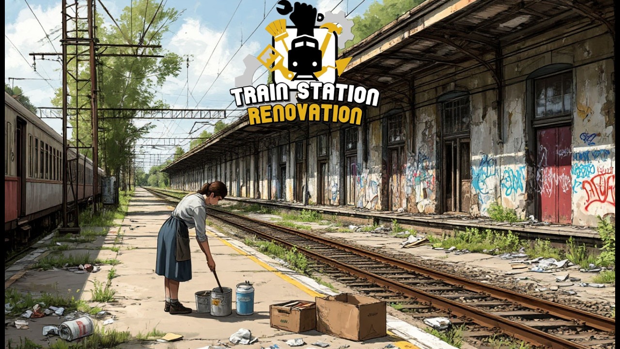 Стрим Train Station Renovation #1 - Ремонтируем, строим или развиваем станции? (первый взгля