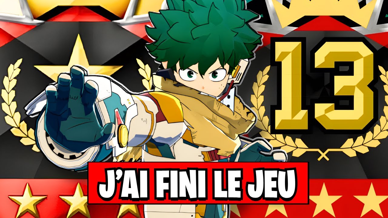 J’ai fini My Hero Ultra Rumble à 100% après 552 HEURES