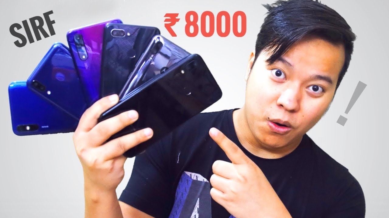 Top 6 Best Smartphones Under 8000 - Full Paisa Wasool 😍😍