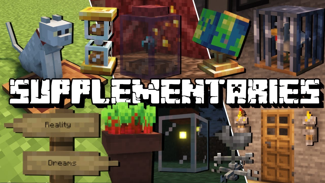 Supplementaries Showcase (Doormat, Fireflies, Ropes, Blackboard) FORGE 1.16.3/4/5 | 1.15.2