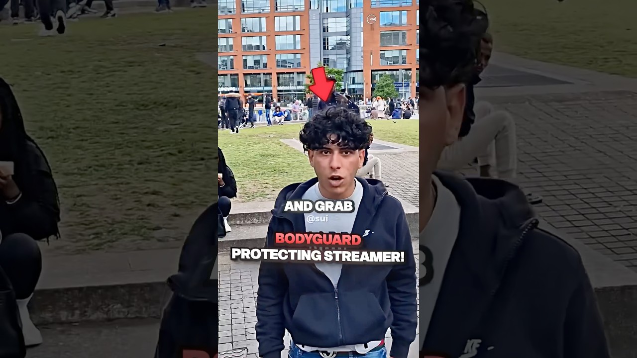 Streamer&rsquo;s Bodyguard Humbles Angry Guy @CharlesVeitch