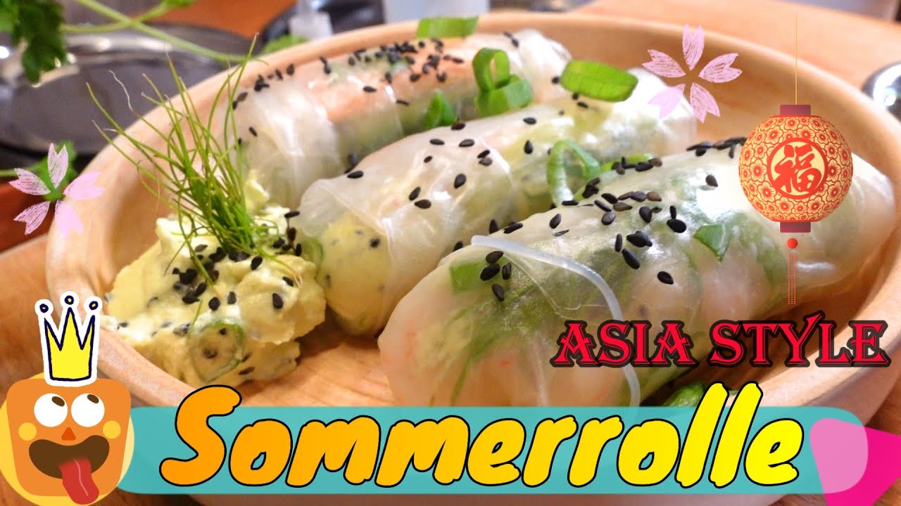 Sommerrolle Asia Style / Sommer Rezept / lecker Grillbeilage und v&ouml;llig unkompliziert ! Glutenfrei