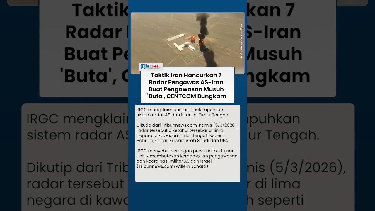 Pengawasan AS-Israel Dibuat Buta Iran! 7 Radar Canggih Musuh Diledakkan, CENTCOM Bungkam