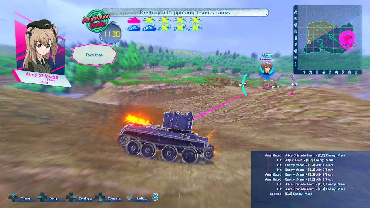 Girls und Panzer: Dream Tank Match - All BT42 vs All Maus Ultimate Match!!!