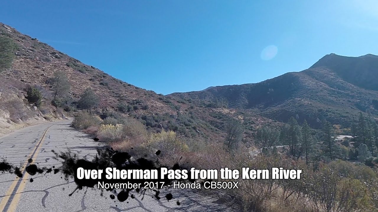 Let's Moto: Sherman Pass from Kern River - Honda CB500X - Nov 2017, no commentary just wind noise