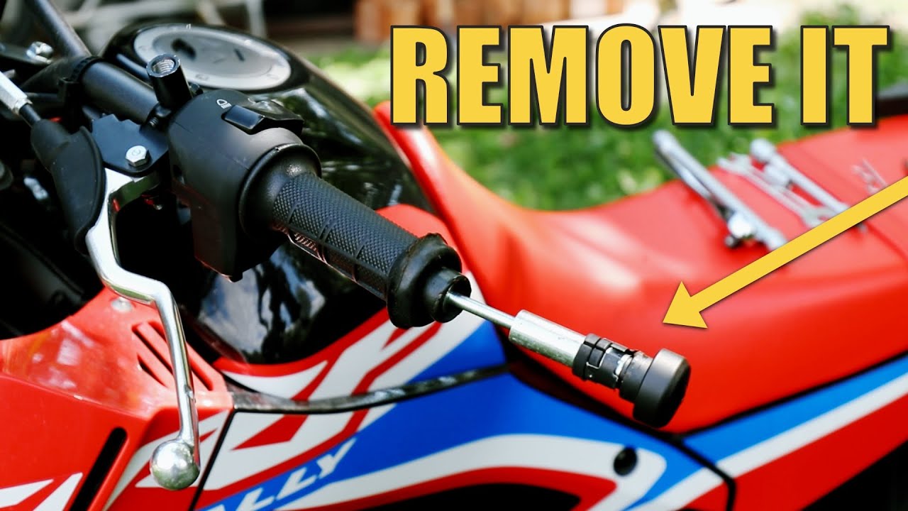 CRF300 RALLY HANDLEBAR WEIGHT REMOVAL