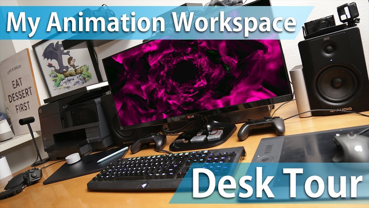 My Animation / VFX Workspace - DESK TOUR