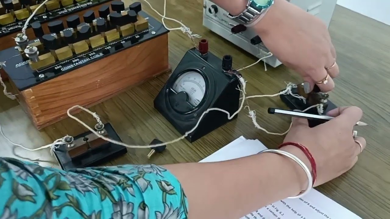 To determine resistance of a galvanometer by half- deflection method and to find its figure of merit