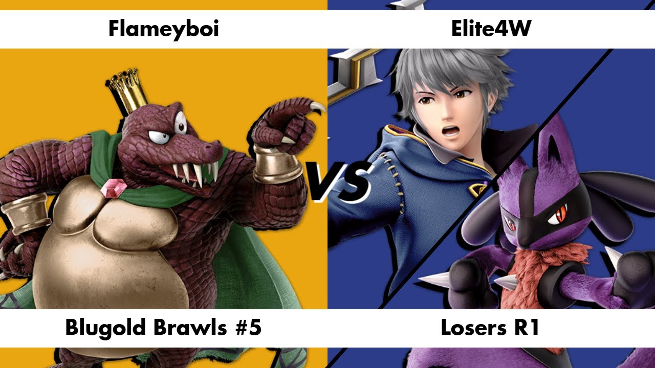 UWRF | Flameyboi (King K. Rool) vs. Elite4W (Robin/Lucario) - Losers R1 | Blugold Brawls #5