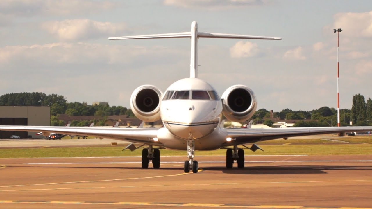 Private Jet BizJet Busines Jet Compilation Takeoff & Landing Gulfstream Challenger Dassault