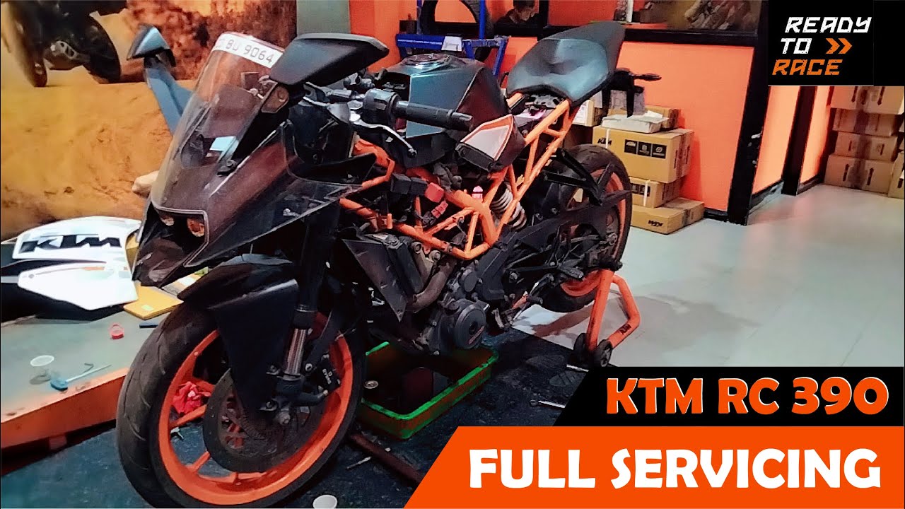 KTM RC 390 | Full Servicing and oil seal repair | with full cost .