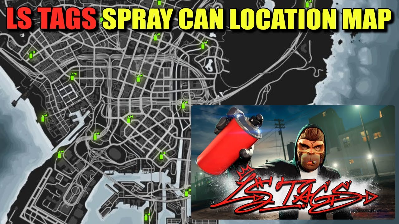 Spray Can Locations Map, Where To Find? | GTA 5 Online