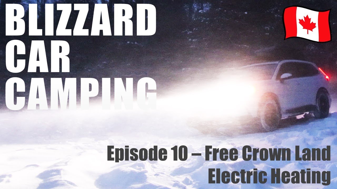 Blizzard Car Camping Solo Crown Land | В Канаде идет снег и морозы