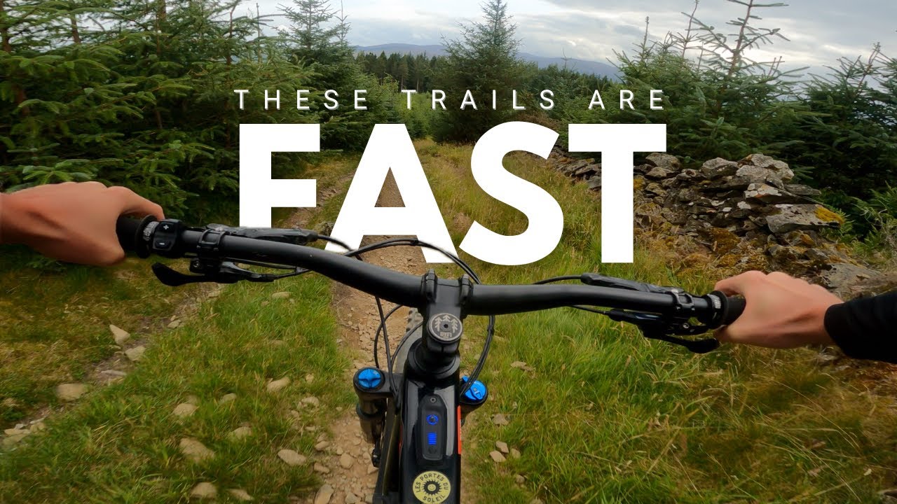 The MTB Trails in Glentress are Fast!
