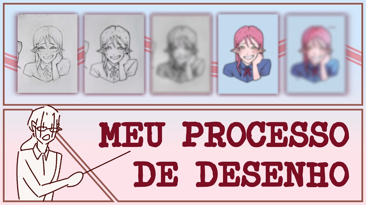 Meu processo de desenho! ✨