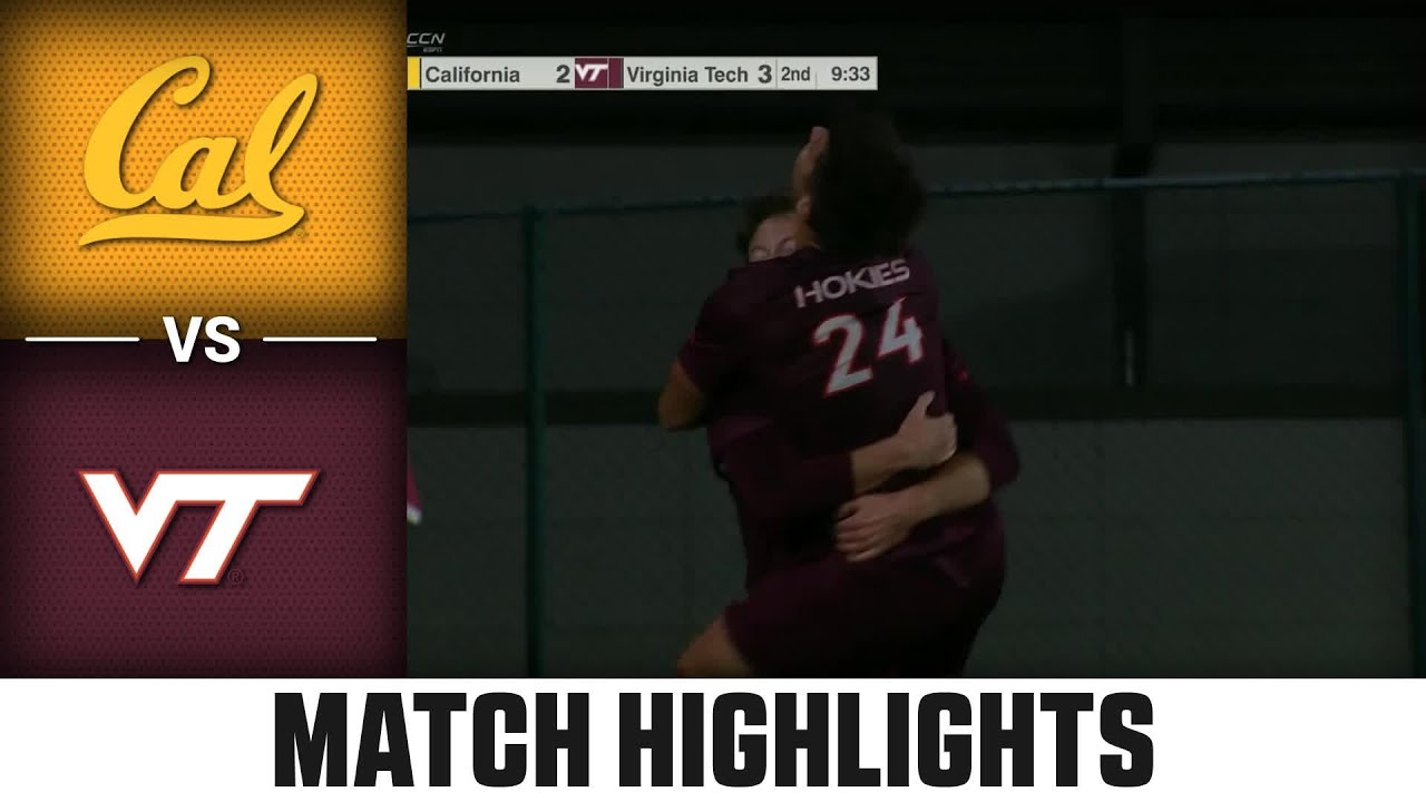 Cal vs. Virginia Tech Match Highlights | 2025 ACC Men's Soccer