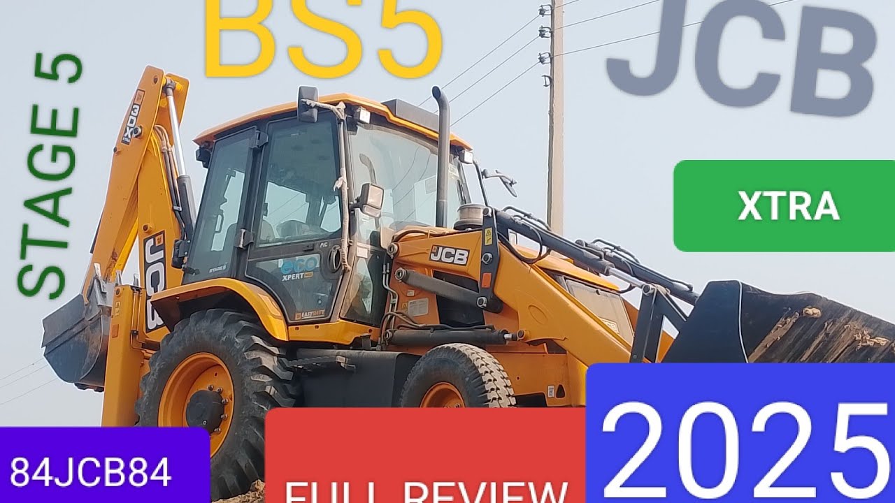 JCB 3DX XTRA AC FULL REVIEW BS5 STAGE 5 2025 Backhoeloder 💪🏻💯power 74hp #jcbvideo 