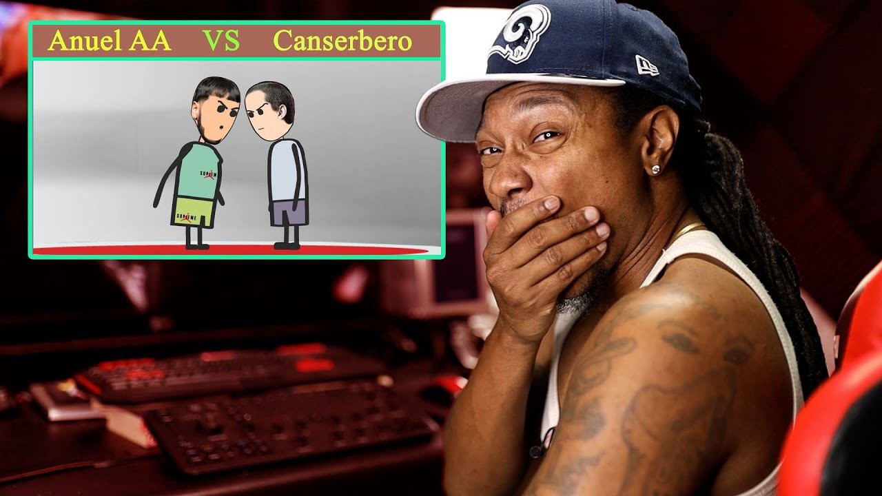 Anuel AA - VS - Canserbero - Rap épico (Quezzy The CEO - El Afroamericano Reaccionando)
