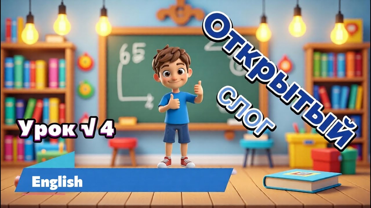 Все про чтение 4 урок.                                 Открытый слог 