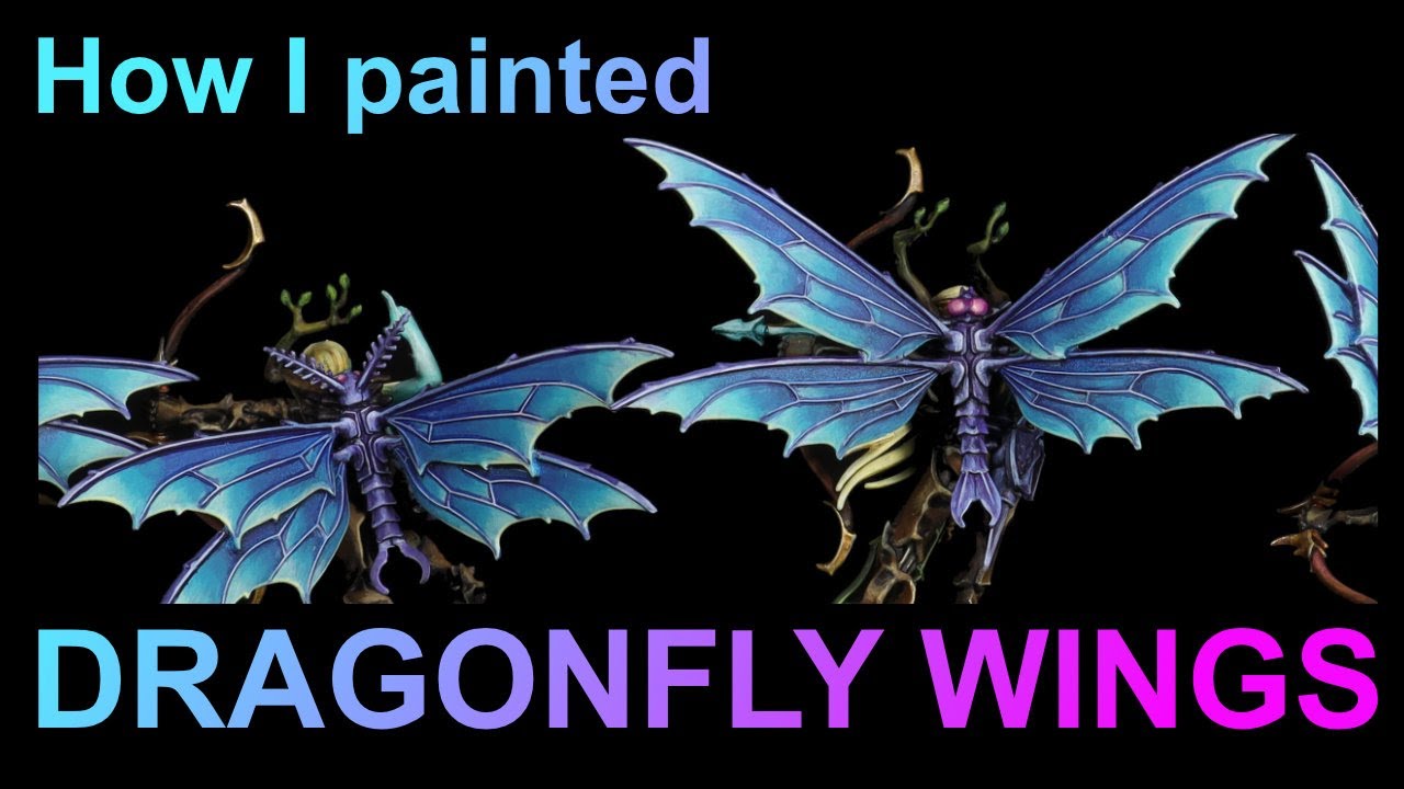Jak pomalowałam skrzydła ważki / How I painted DRAGONFLY WINGS