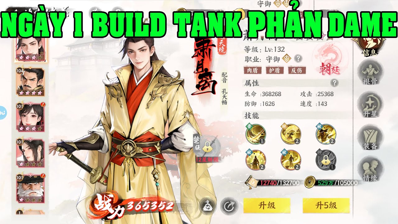 Thiếu Niên Ca Hành: Khởi Động Ngày 1 Build Team Tank Phản Dame Siêu Trâu Leo Tháp Siêu Ngon