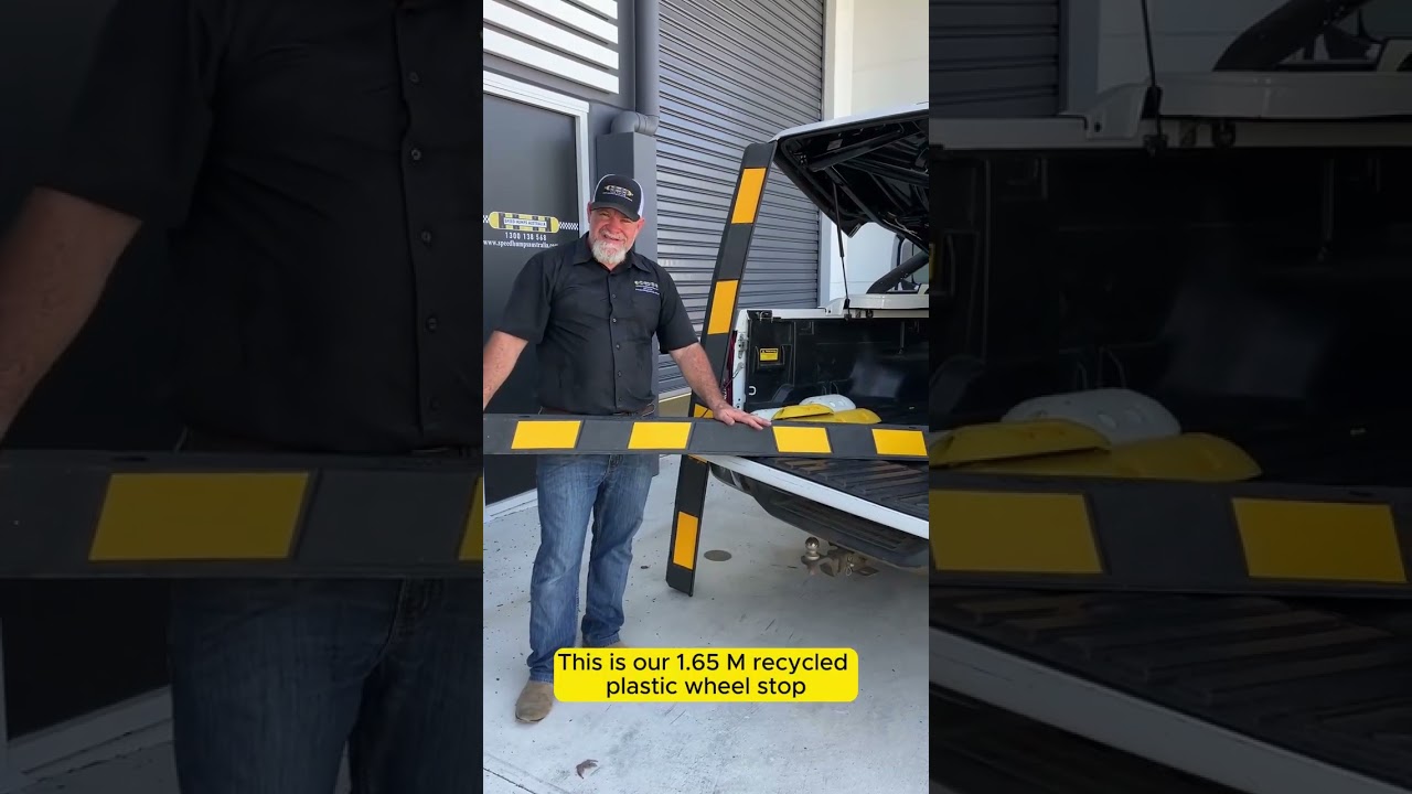 Prevent Property and Infrastructure damage with recycled plastic Wheel Stops