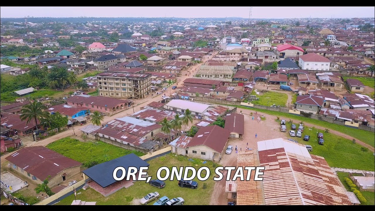 DRONE AREA VIEW OF ORE, ONDO STATE