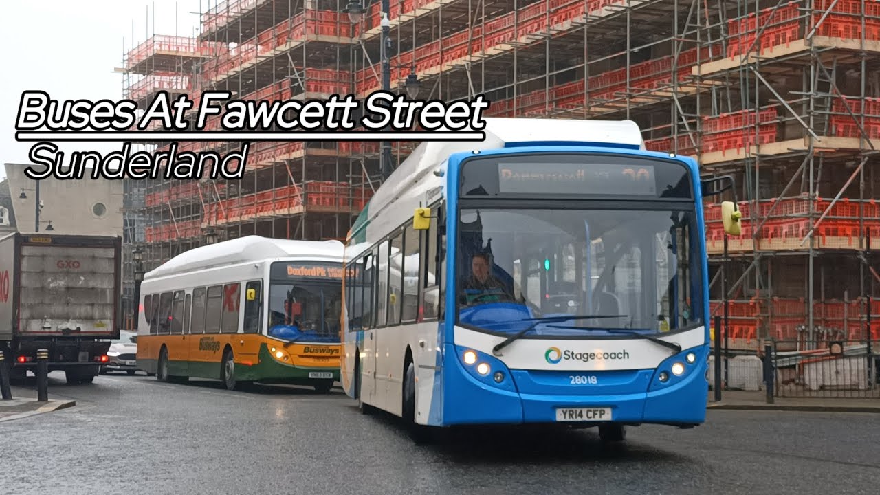 Buses At Fawcett Street, Sunderland (15/2/25)
