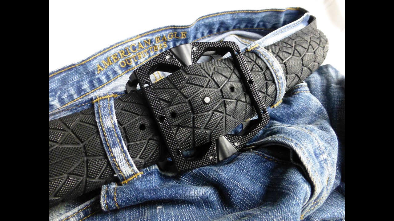 BMX BELT - making a tyre belt with a pedal buckle