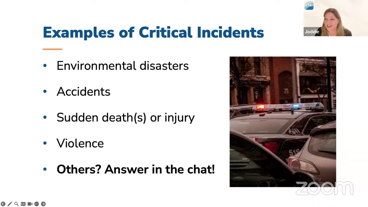 Critical Incident Group Debriefing Free Webinar
