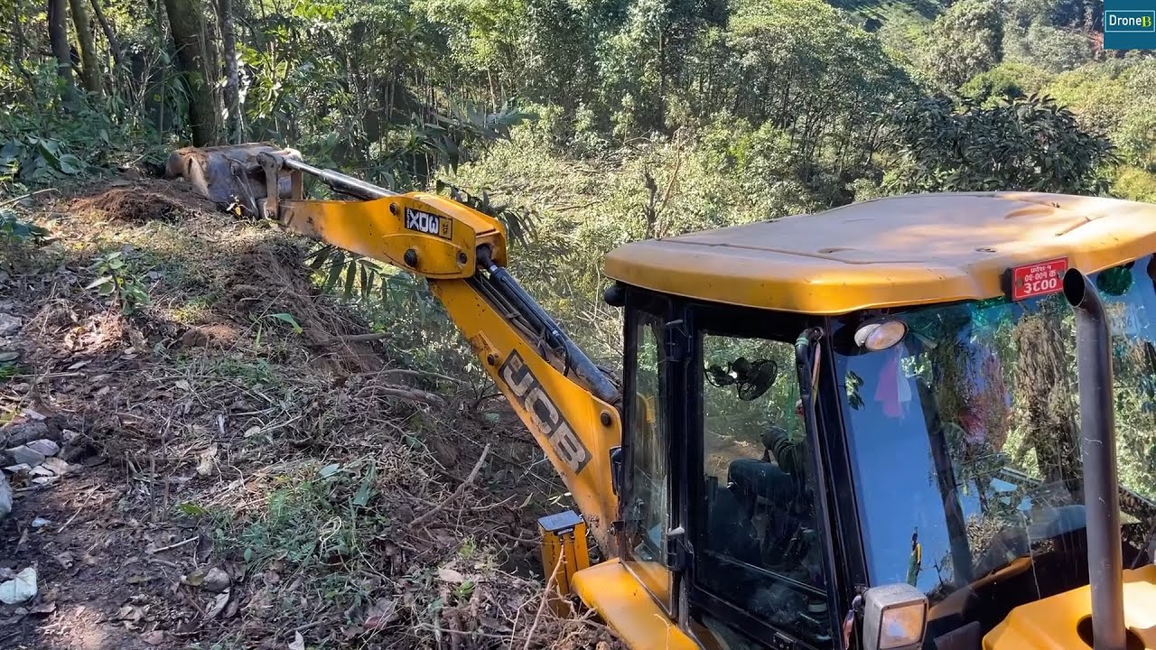 Mountain Narrow New Road construction-Part 2-for Logging Deck