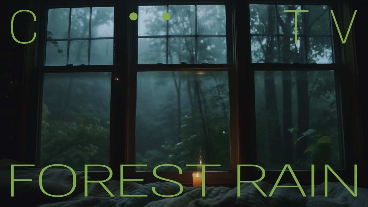 Forest Rain — Sleep, Focus, Study | Soft Thunder & Nature Ambience