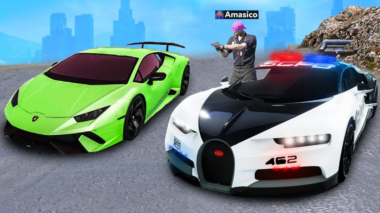 Am FURAT masini SCUMPE ca POLITIST FALS in GTA 5!