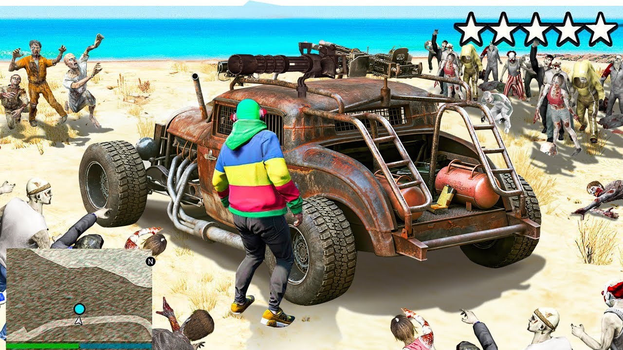 УГНАЛ МАШИНЫ ДЛЯ ЗОМБИ АПОКАЛИПСИСА В ГТА 5 МОДЫ! КОНЕЦ СВЕТА ОБЗОР МОДА GTA 5 ОНЛАЙН! ГТА МОД ВИДЕО