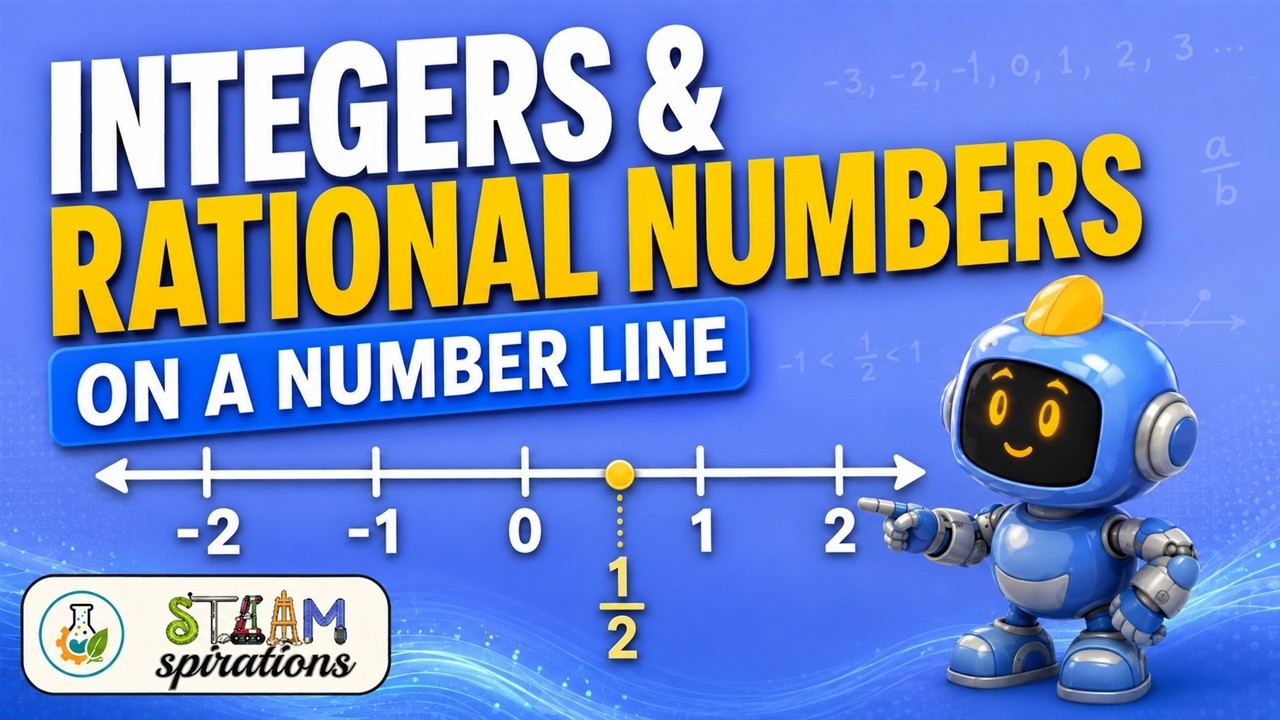 How do we represent Integers & Rational Numbers on a Number Line? | #steamspirations #steamspiration