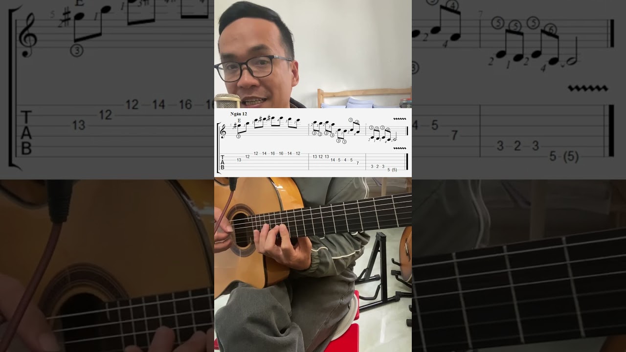 Cách Tạo Câu Intro Đơn Giản - Phần 9 Tone  Am - Vòng 145 Am Dm E7 - Hợp Âm Rải Mở Rộng