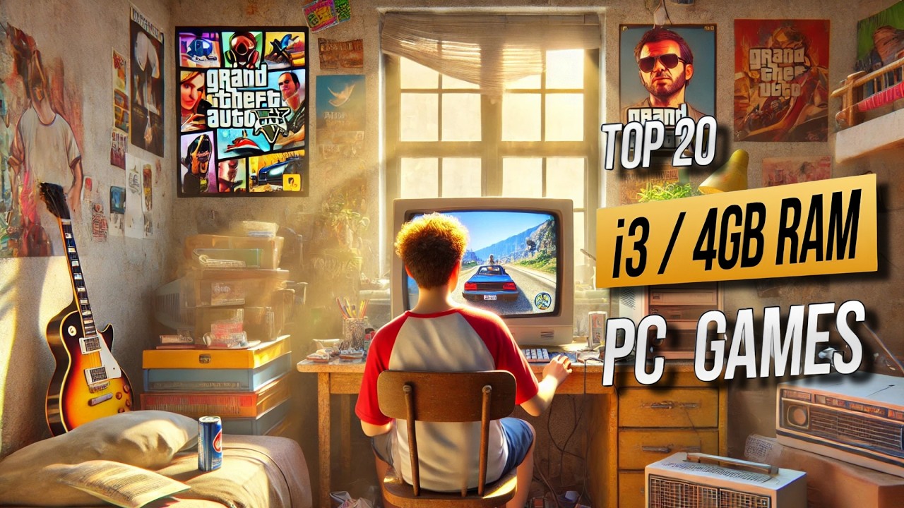 Top 20 JOGOS que RODAM em PC FRACO sem PLACA de VÍDEO (i3 / 4GB RAM) 2025