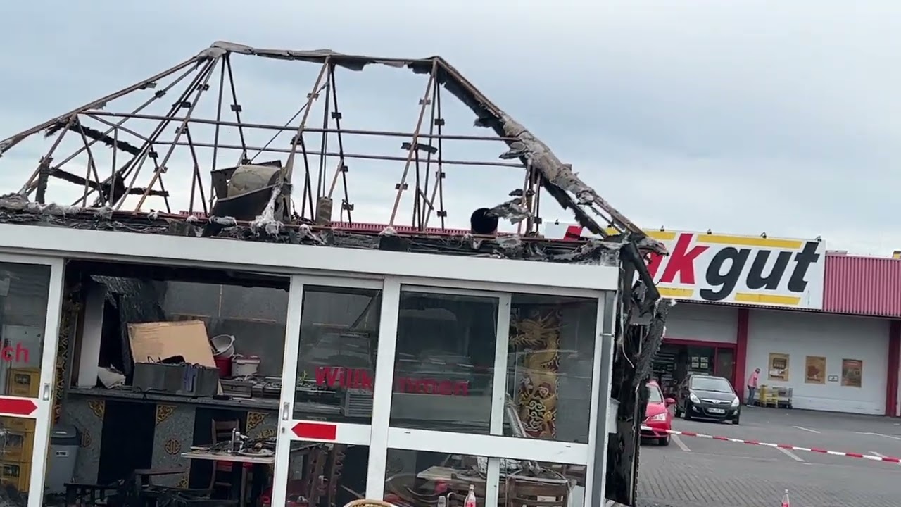 🔥 Asia Imbiss in Mülheim Kärlich (Trink Gut) komplett ausgebrannt !