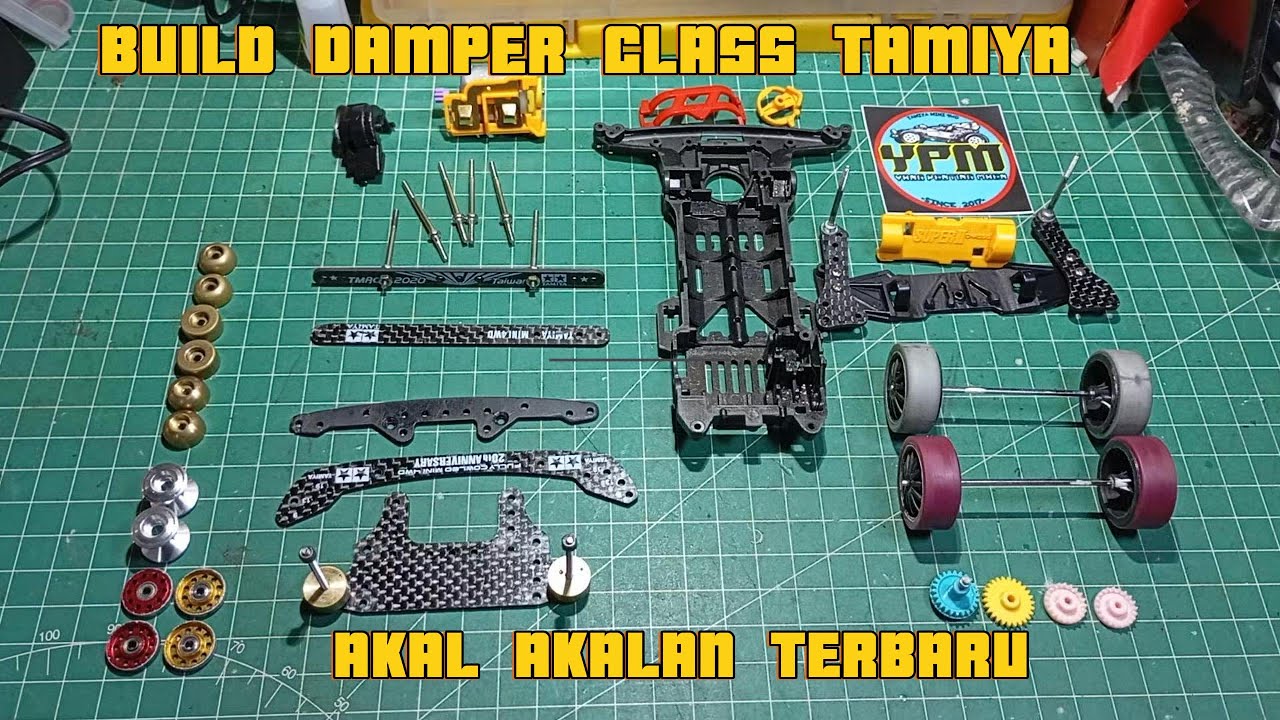 MERAKIT TAMIYA SIDE DAMPER/BMAX SUPER 2 CARBON CHASSIS