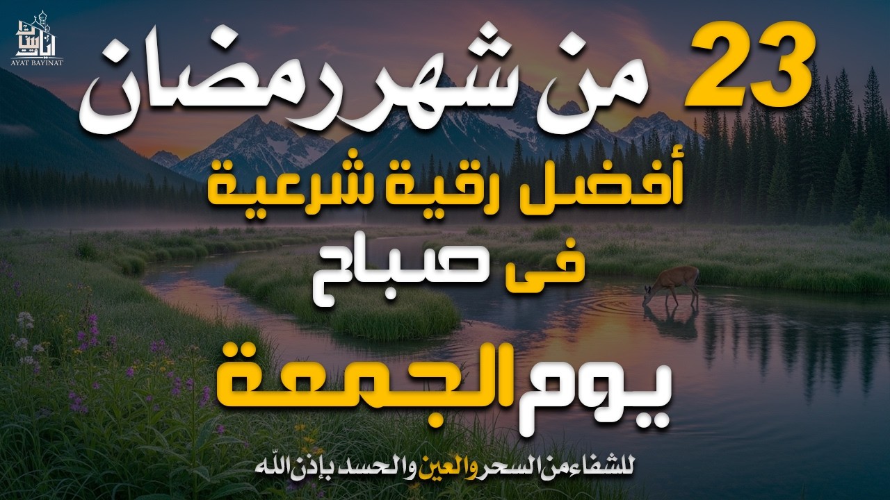 رقية الصباح فى شهررمضان المبارك  لتحصين الأولاد والشفاء بإذن الله من السحر والعين وا لحسد  4K